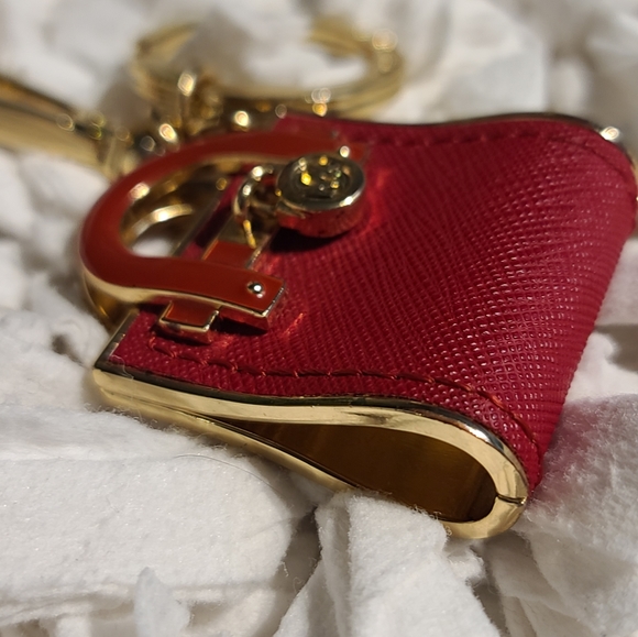 Authentic Michael Kors Adorable Purse Bag Charm w/car Keyring - Picture 7 of 10